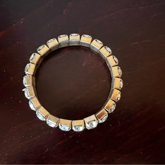 Gold Bracelet with Faux Cystals - Picture 2 of 2